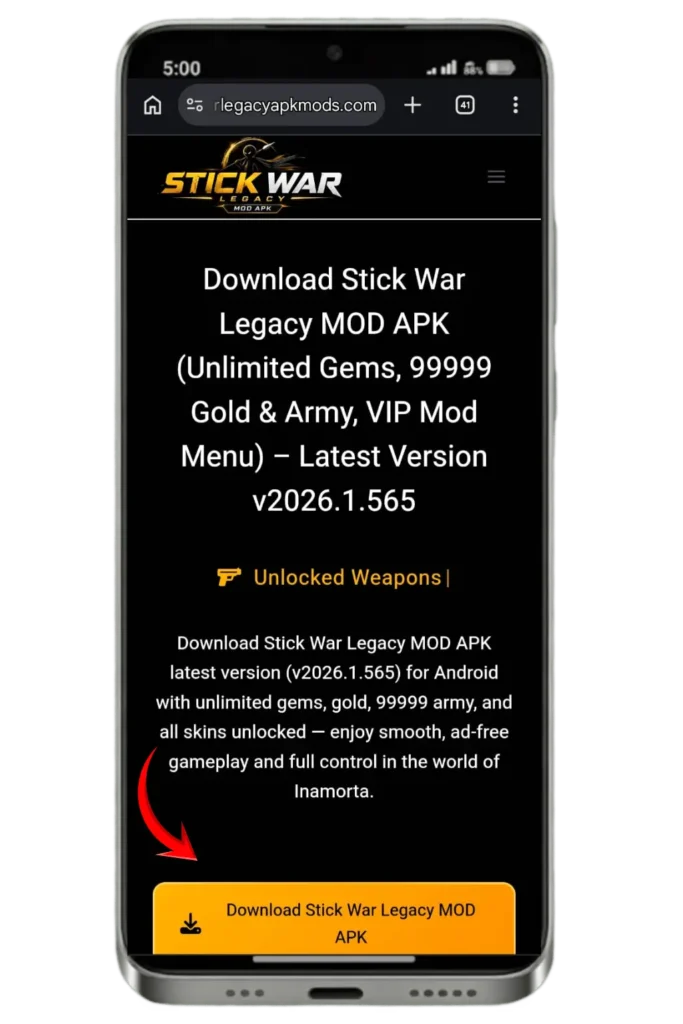 Click the Download Button